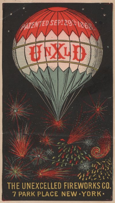 The Unexcelled Fireworks Company、7 Park Place、New York、USA 作： American School